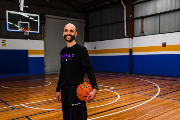 New Sydney Kings coach Mahmoud Abdelfattah at the Auburn Basketball Centre.