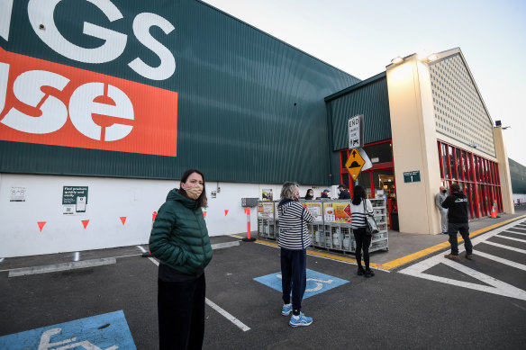 Bunnings back in action