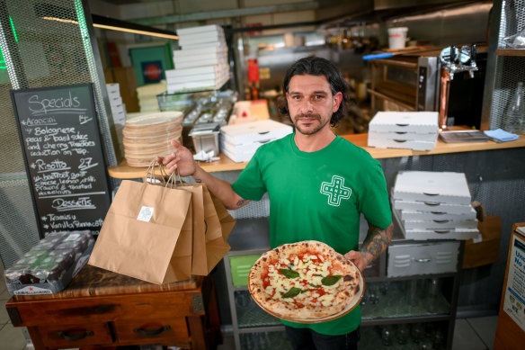 Valerio Calabro at his Richmond restaurant Ganzo.