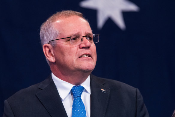 Scott Morrison conceding defeat on election night.