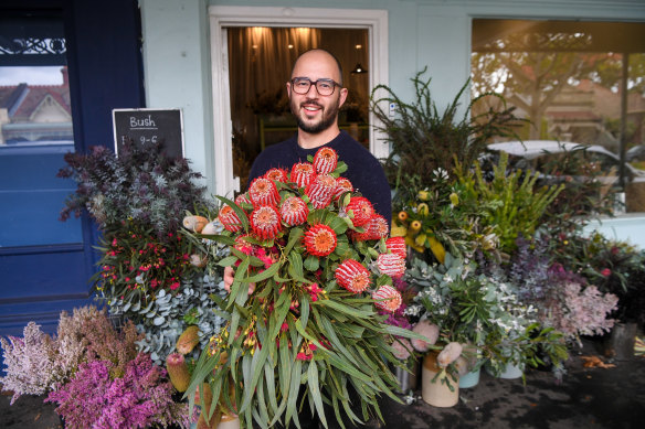 Michael Pavlou, owner of sustainable floristry Bush Flowers, says people should ask where their flowers come from ahead of Mother’s Day.