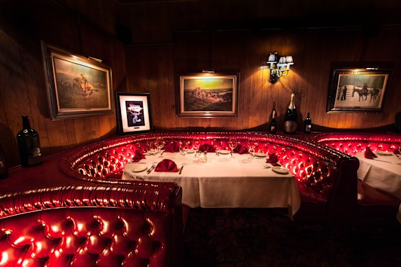 Opulent interiors at Vegas’ second-oldest restaurant, Golden Steer.