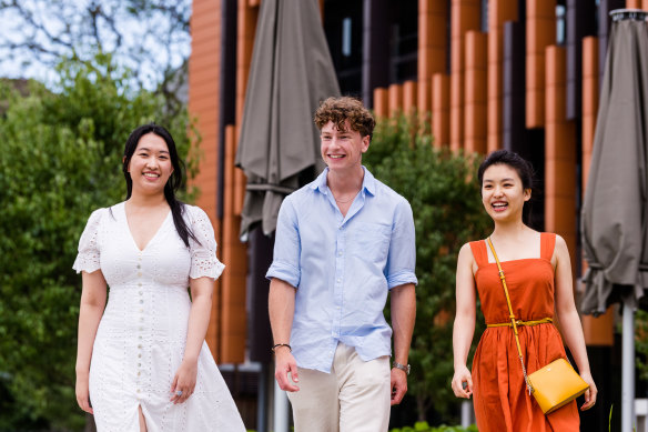 Students Jessica Wei, Shaun Patrick and Lauren Zhang from Redlands School in Cremorne completed their IB this year and received university ranks of 99.75 or higher.