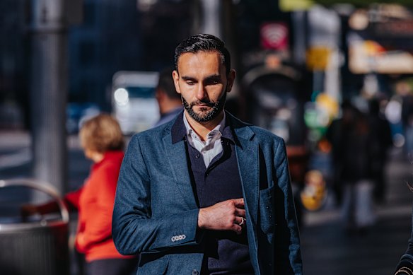 Reformers co-founder Robert Assaf arrives at the ICAC on Friday. 