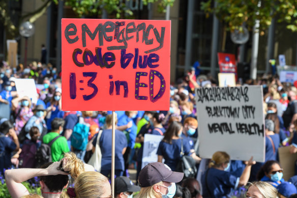 Thousands of nurses will again stop work on Thursday. Staff at 161 of the 170 affected hospitals will strike for 24 hours.