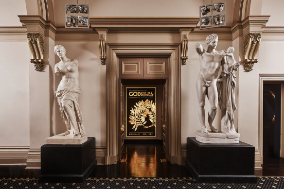 Some of the replica statues in the Hellenic Museum.