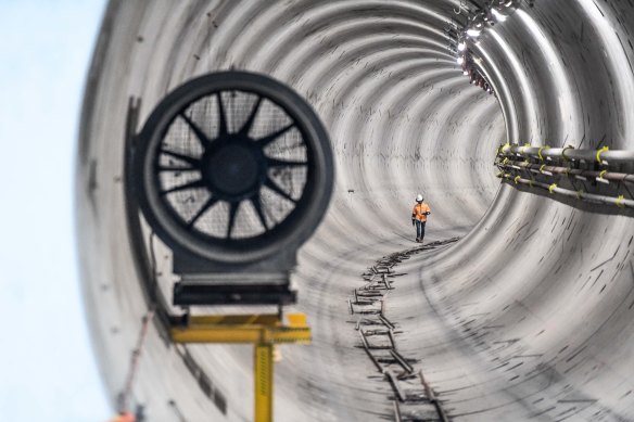 What lies beneath: a view from the Metro Tunnel construction.