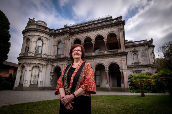 Labor of love: Vicki Shuttleworth at National Trust mansion Labassa, in Caulfield North. 