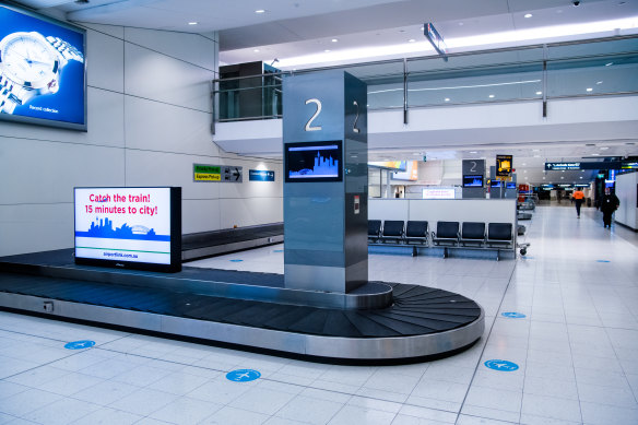 The travel ban left airports in the major cities deserted.