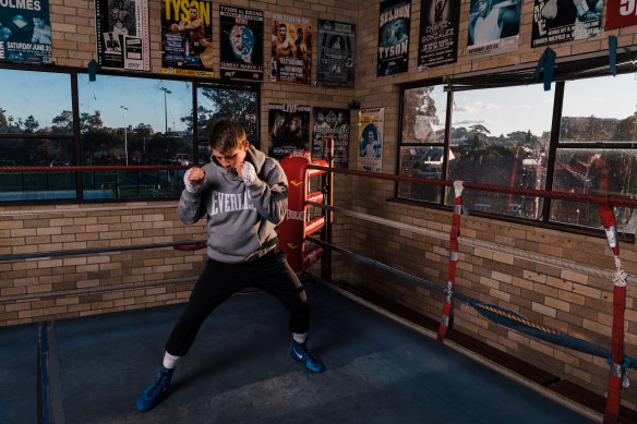 Australian boxer Nikita Tszyu, younger brother of Tim Tszyu, is preparing for a fight against Ben Horn.