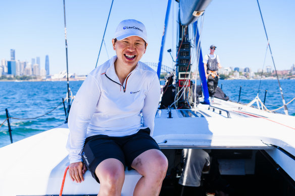 Wenee Yap is part of the LawConnect crew for this year’s Sydney to Hobart Yacht Race.