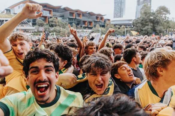 Fans are again expected to flock to the Tumbalong Park live site for the early morning kick-off. 
