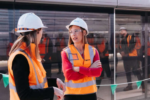 Transport Minister Jo Haylen, right, says the government has stated publicly that it was looking at possible additional stations.