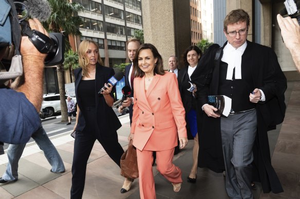 Lisa Wilkinson arrives at Federal Court in Sydney for Bruce Lehrmann’s defamation trial against her and Network Ten.