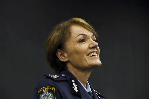 NSW Police Commissioner Elect Karen Webb during the announcement of her position at NSW Parliament House.