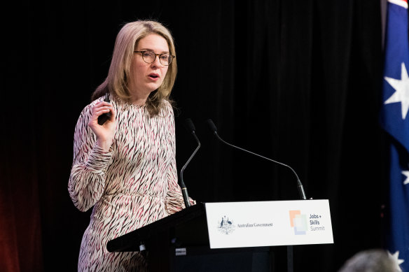 Grattan Institute chief executive Danielle Wood’s opening scene-setter for the jobs summit included pointed criticisms of long-standing policies and practices. 