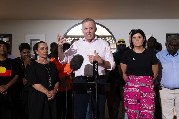 Prime Minister Anthony Albanese at Garma Festival over the weekend.