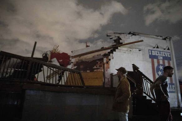 The Basement East music venue in East Nashville was destroyed by the tornado. 