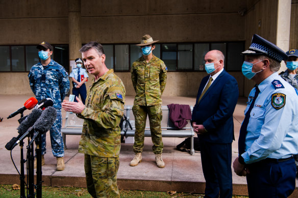 Brigadier Garraway said he understood the optics of soldiers on the streets might traumatise migrant communities. 