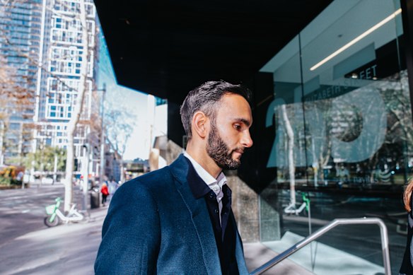 NSW Reformers co-founder Robert Assaf arrives at the ICAC.