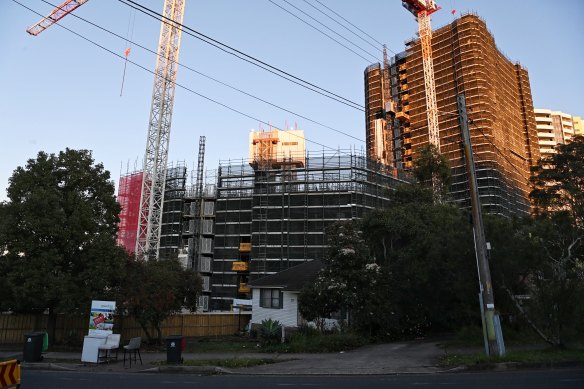 Skyview towers at 51 Old Castle Hill Rd, Castle Hill was hit with orders by the NSW Building Commissioner this week. 