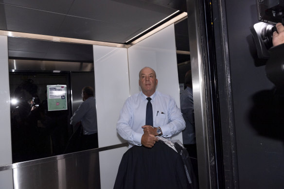 Daryl Maguire arrives for an ICAC in October last year.