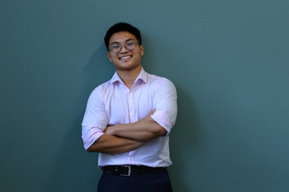 Former North Sydney Boys student Jordan Ho achieved an ATAR of 99.95 and is now studying medicine at the University of NSW.