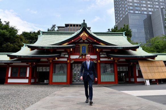 NSW Premier Dominic Perrottet in Tokyo on Thursday.