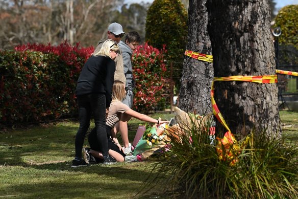 Tributes have been laid at the base of a tree where five teenagers were killed in Buxton on Tuesday night.