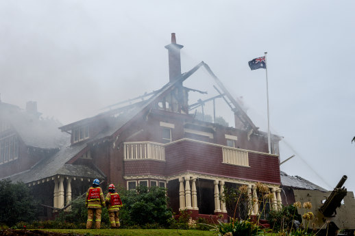 A fire in April 2017 gutted the century-old mansion that housed Ivanhoe RSL.