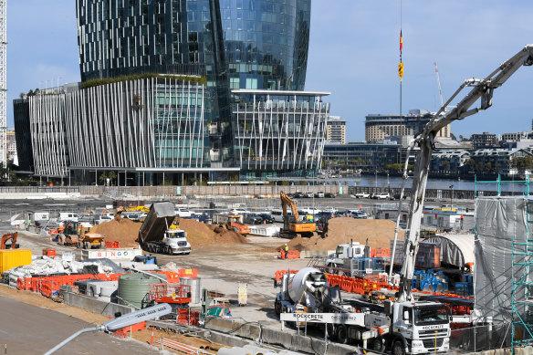 Barangaroo construction site