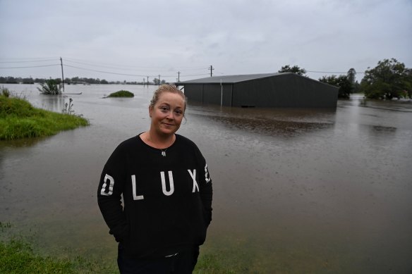 Emma-Jane Garrow should be celebrating her daughter’s tenth birthday, but instead the family is dealing with the floods.