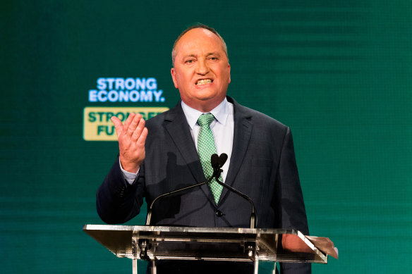 Nationals Leader Barnaby Joyce was returned in his NSW electorate of New England.