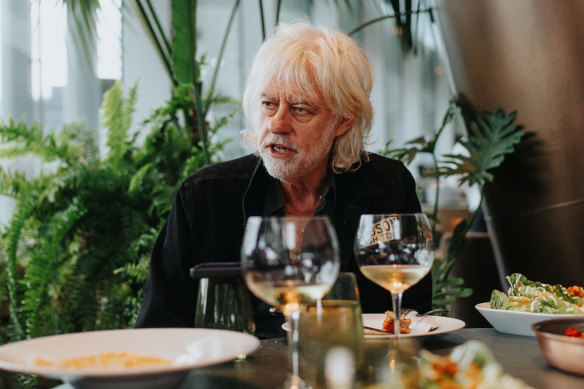 Even at 73, Geldof is instantly recognisable.
