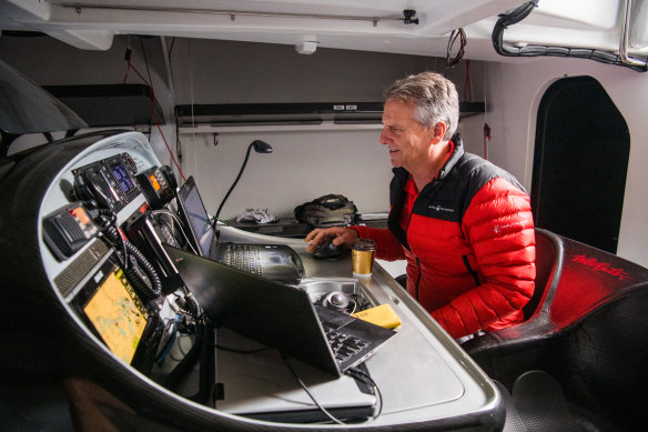 Stan Honey is considered one of the world’s best navigators, and has previously beaten Wild Oats on its rival boat, Comanche.
