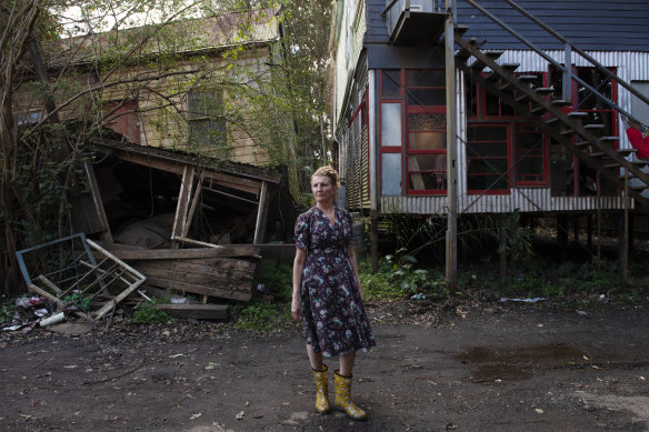 North Lismore resident Maralyn Schofield’s home was destroyed by flooding. She wants to be part of the buyback scheme to let her move out of the flood zone. 