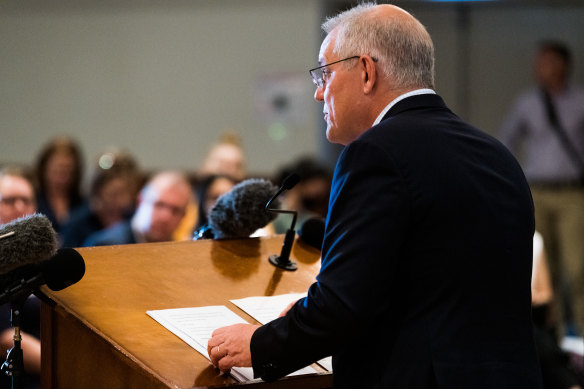 Fears of polarisation: Speaking at the Rockhampton Leagues Club in the seat of Capricornia.