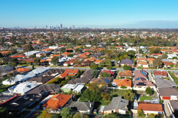 Inner suburbs with a large portion of apartments such as central Perth (1.5 per cent) and Northbridge (2.3 per cent) also showed increased repayment difficulties.