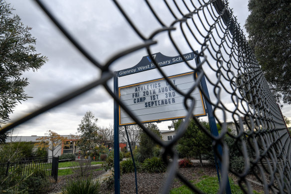 Glenroy West Primary School this afternoon. 