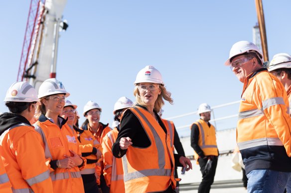 Metropolitan Roads Minister Natalie Ward announces the start of construction of the Western Harbour Tunnel.