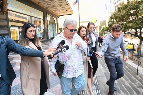 Mr Foster outside court in Sydney.