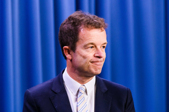 Opposition Leader Mark Speakman in state parliament today.