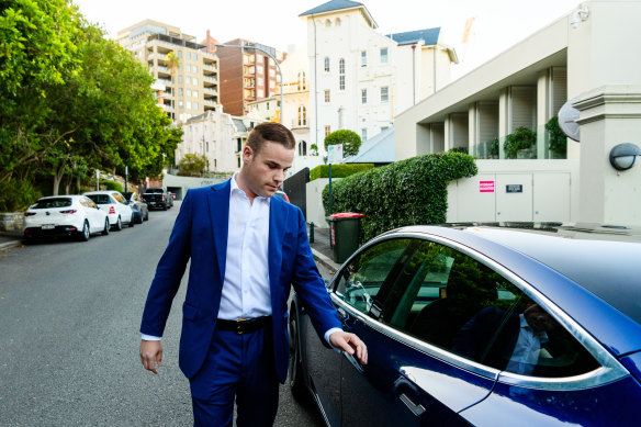 Taylor Auerbach after a press conference in Sydney last week.