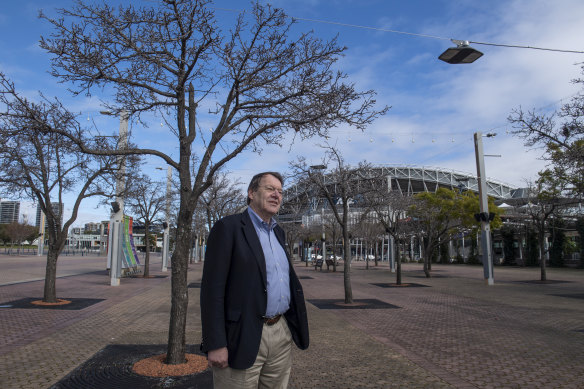 Professor James Weirick was highly critical of plans for the Olympic precinct in the lead up to the 2000 Games.