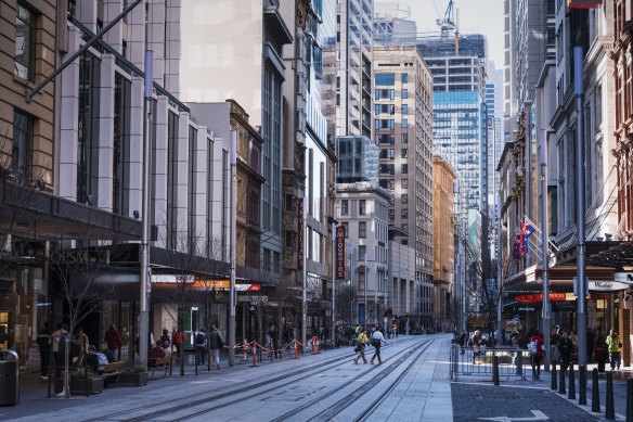 George Street on Monday, August 24.