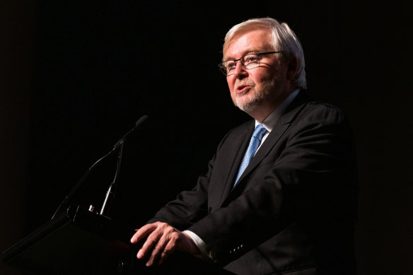 Australia’s incoming ambassador to the US, former prime minister Kevin Rudd. 