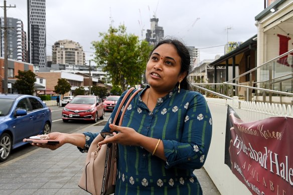 First-time voter Sirisha Kagithala, 34, plans to vote Liberal in her first federal election. 