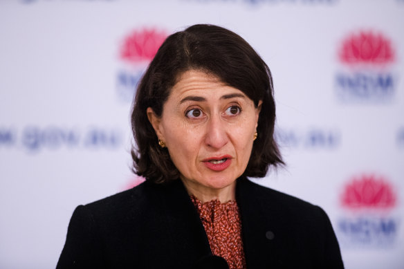Premier Gladys Berejiklian says the NSW outbreak’s relatively low hospitalisation rates gives the government heart lockdown is working.
