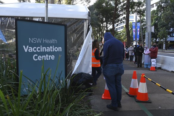 A NSW Health vaccination centre.