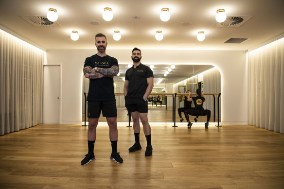 Trainers, Simon Anderson and Franco Atashi  and the co-founders of Soma Collection Gym.